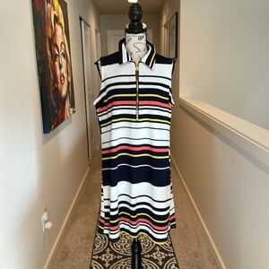 Haani sleeveless golf tennis dress striped